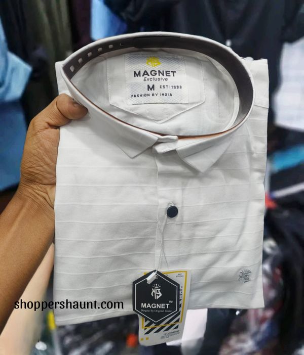 প্রিমিয়াম ইন্ডিয়ান মেগনেট শার্ট সাদা