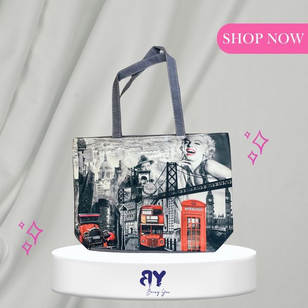 2025 Trendy Canvas Tote Bag – Women’s Multi-Color Print Shoulder Bag | High Capacity, Lightweight & Washable | Custom Pattern Design