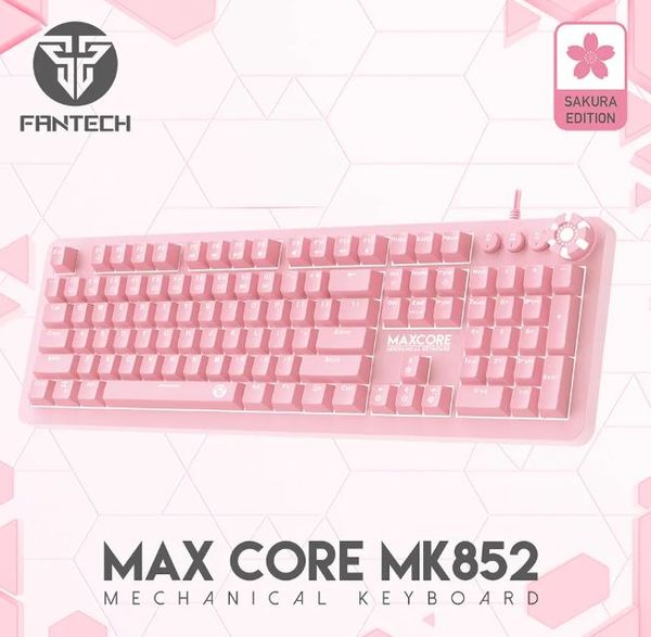 Fantech Max Core MK852 Sakura Edition Mechanical USB Gaming Keyboard