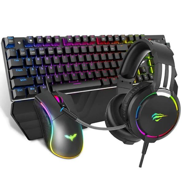 Havit KB380L Mechanical Keyboard, Mouse & RGB Headset Combo