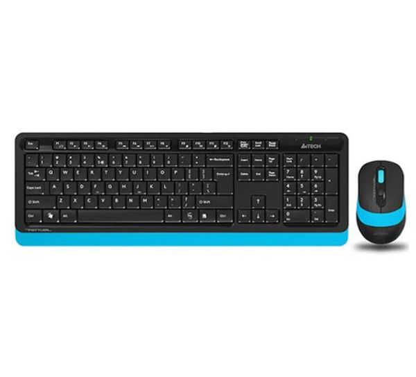 A4TECH FG1010 Wireless Keyboard Mouse Combo with Bangla – Blue Color