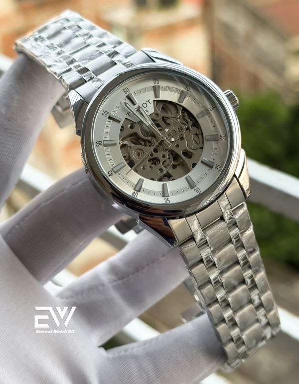 TISSOT AUTOMATIC  WHITE DIAL SILVER CASE