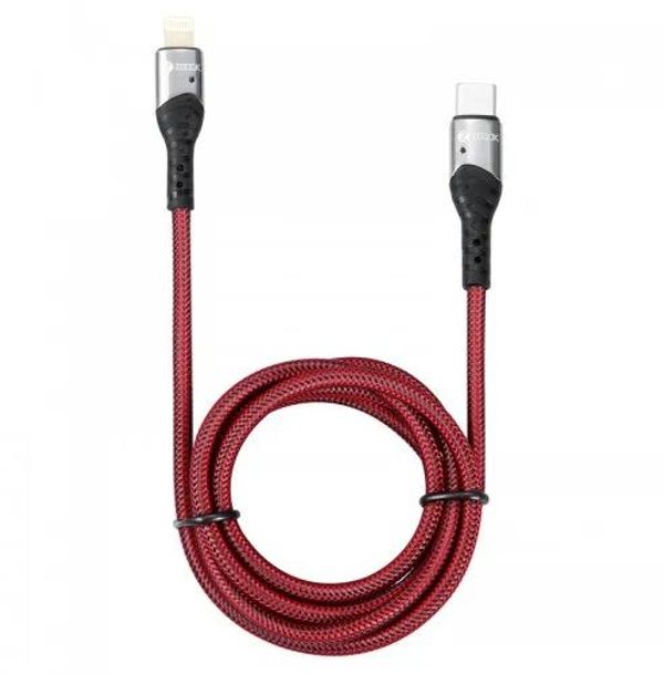 ZOOOK Brazen 20w i USB Type-C to Lightning Fast Charging Cable-Red Color .
