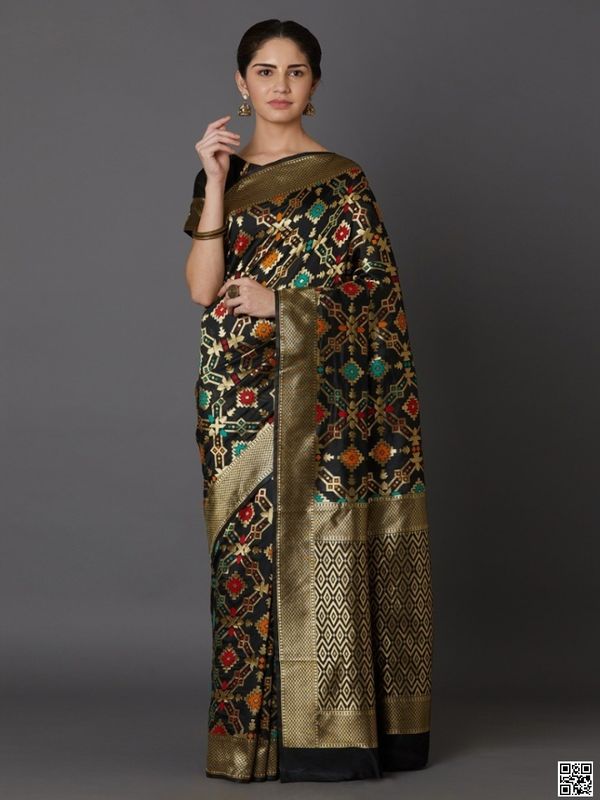 Latest & Exclusive Luxury Stylish Glorious Design Saree With Gorgeous Blouse Piece For Woman
