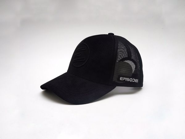 Episodes Black Corduroy Trucker Cap