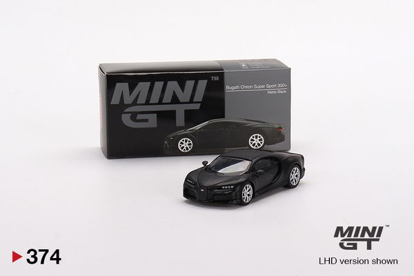 Mini GT 374 Bugatti Chiron Super Sport 300+ Matte Black