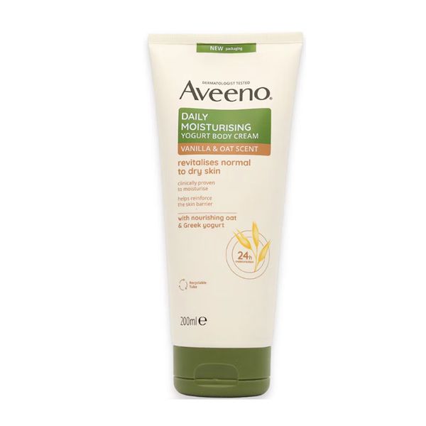 Aveeno Daily Moisturising Yogurt Body Cream Vanilla & Oat Scent