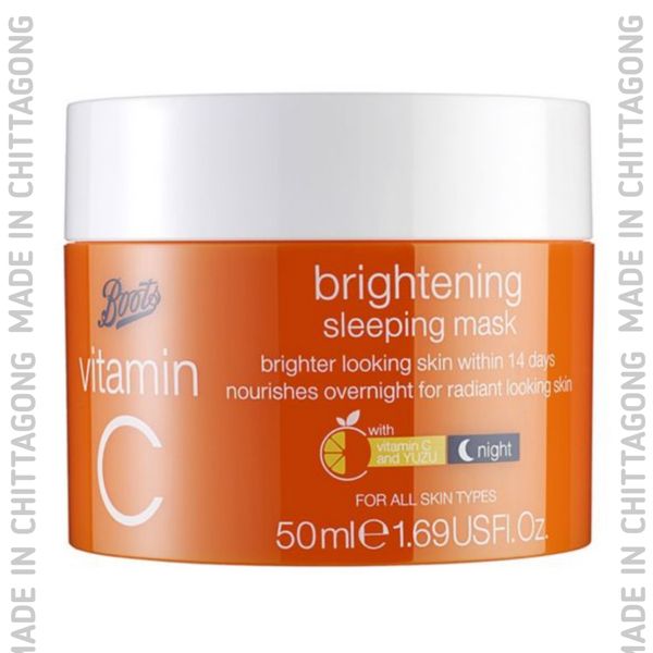 boots vitamin c brightening sleeping mask 50ml