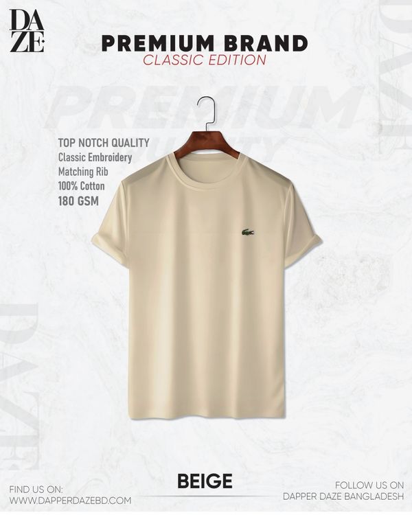 LC11 Beige Premium Brand T-shirt
