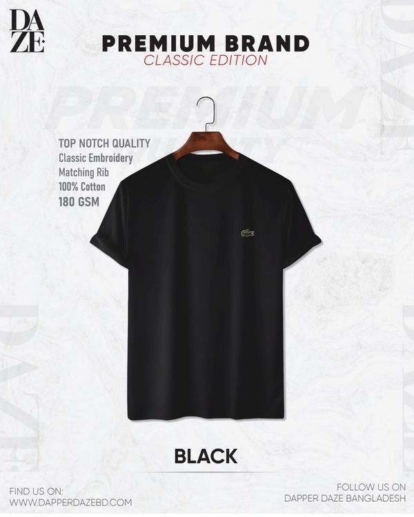 LC12 Black Premium Brand T-Shirt