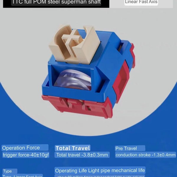 TTC Steel Superman Switch (Linear | Thocky)