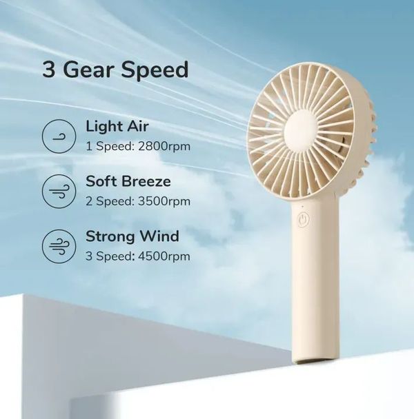 JISULIFE FA21 Handheld Portable Fan .