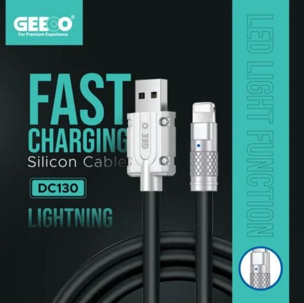 Geeoo DC 130L Silicone Lightning Cable .