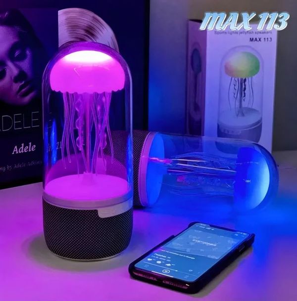 Creative Bluetooth Jellyfish Speaker with Colorful Octopus Lights
