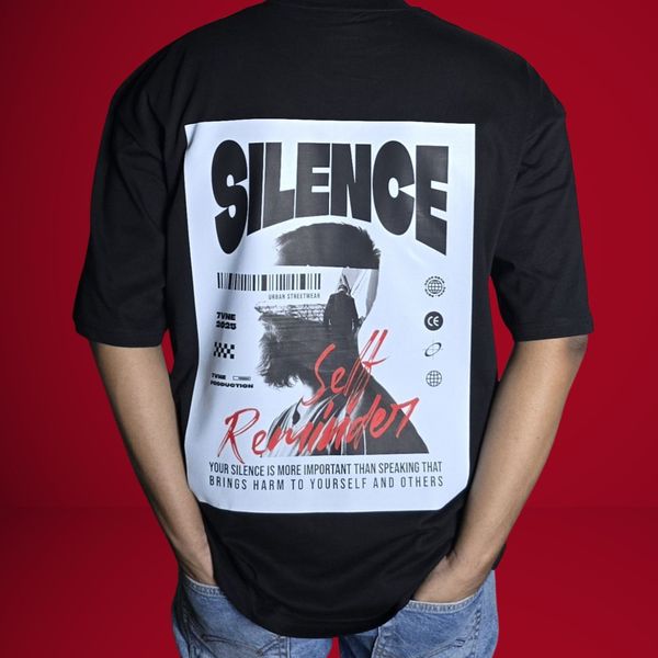 Silence Streetwear 🤫 (Limited Edition) - Premium Oversized Drop Shoulder T-shirt