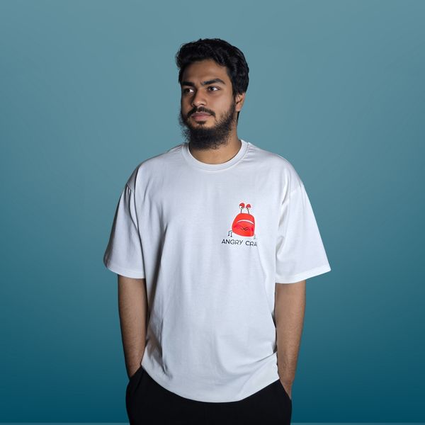 Angry Crab 🦀😠 - Premium Oversized Drop Shoulder T-shirt