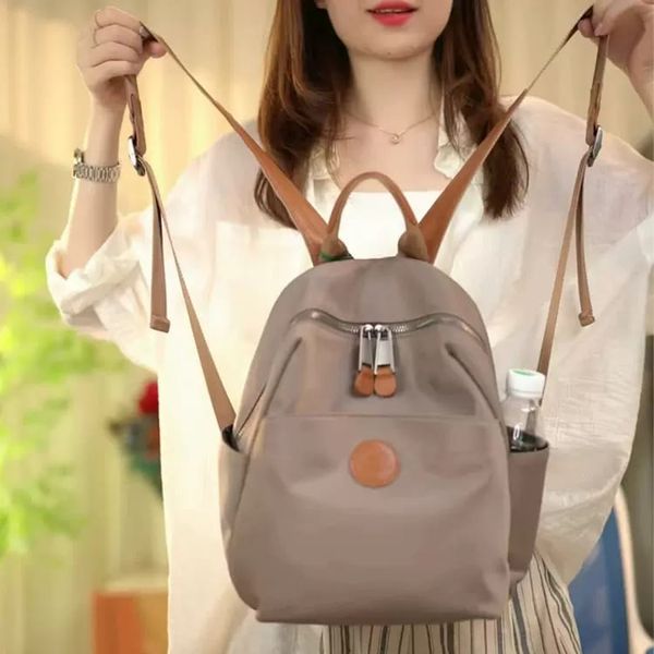 2025 New Hot Women's Backpacks Designer High Quality Soft Nylon Simple Fashion Bag