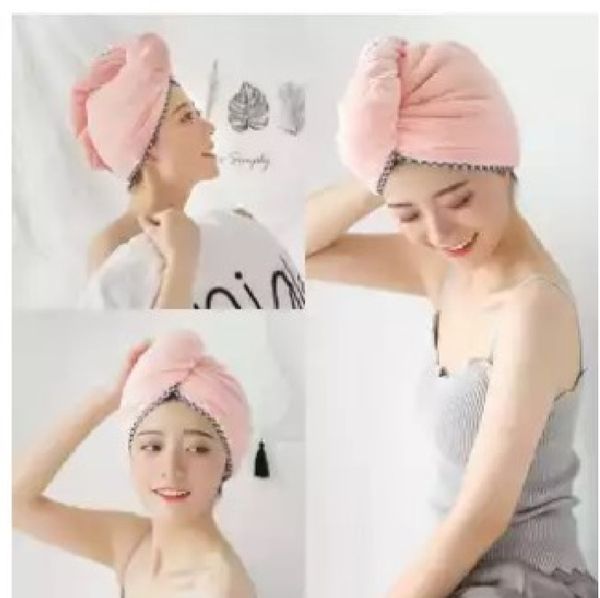 Ladies Hair Towel Magic Hair Wrap Bath Salon Towels Fast Drying Absorbent Cap For Women And Girls