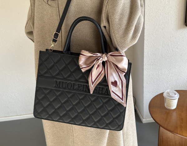 Korean Style Gentle Temperament Silk Scarf Handbag