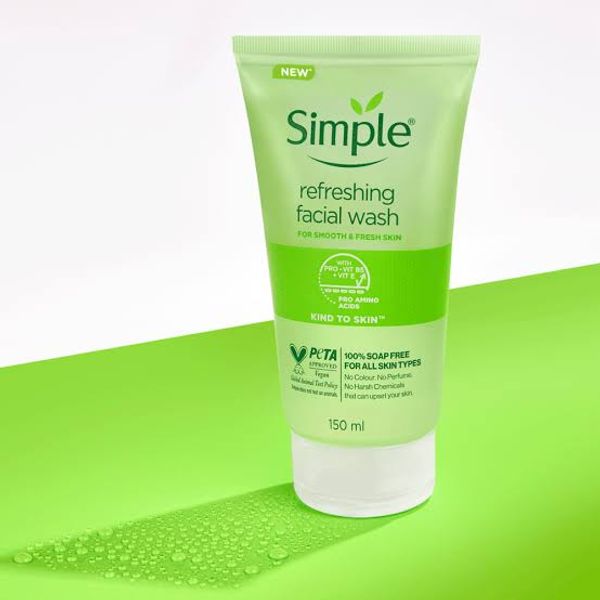 Simple Kind To Skin Refreshing Facial Wash Gel 150ml