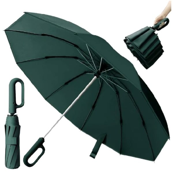 BMW Umbrella 12 Ribs (36K)-( Triple Bone)- Fully Automatic (Open and Close) Umbrella for Men Women Large Folding Windproof Umbrella