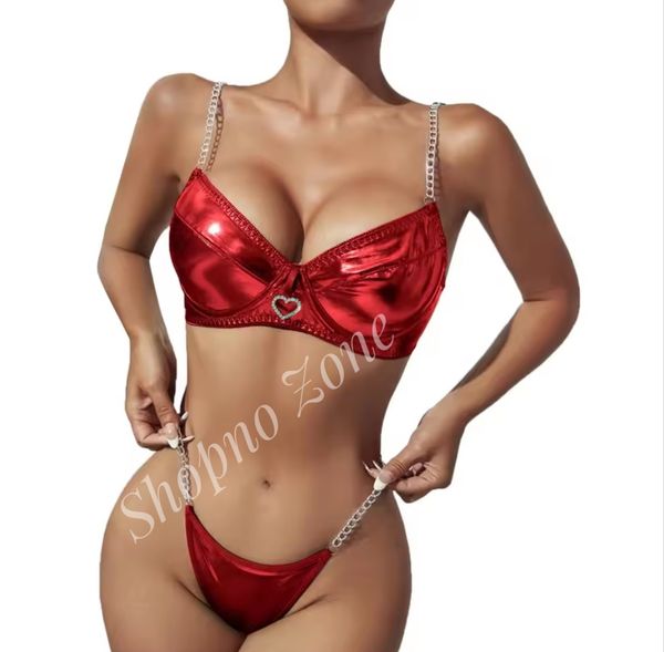 premium red bikini
