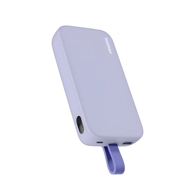 Momax PD5 20,000mAh 22.5W Power Bank with Type-C Cable – Purple