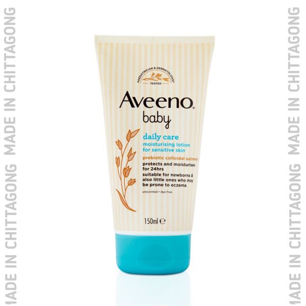 Aveeno Baby Moisturising Lotion – Daily Care for Soft & Healthy Baby Skin (Fragrance-Free, 150ml)