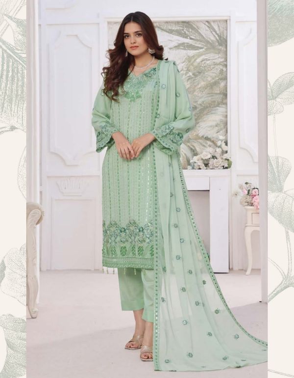 MARJAN Luxury Embroidery Chiffon Collection (EKR4704)