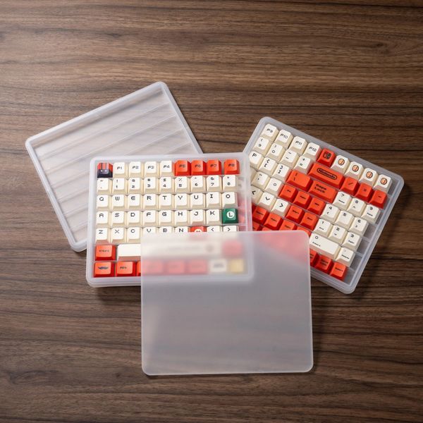 Frosted Triple Layer Keycaps Container Box
