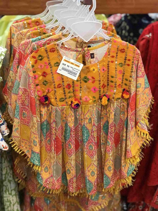 Embroidered Baby Girl Kaftan Frocks - Eid Collection - পল্লী Palli