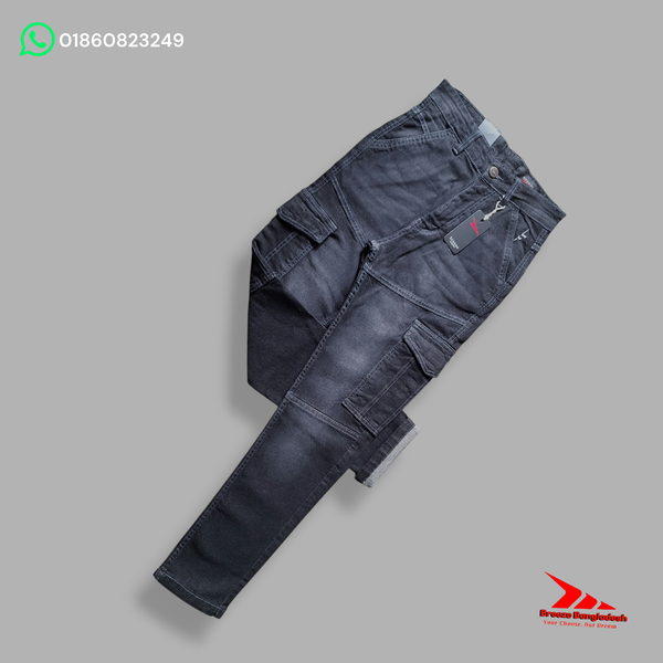 Jeans Cargo (Light Black)