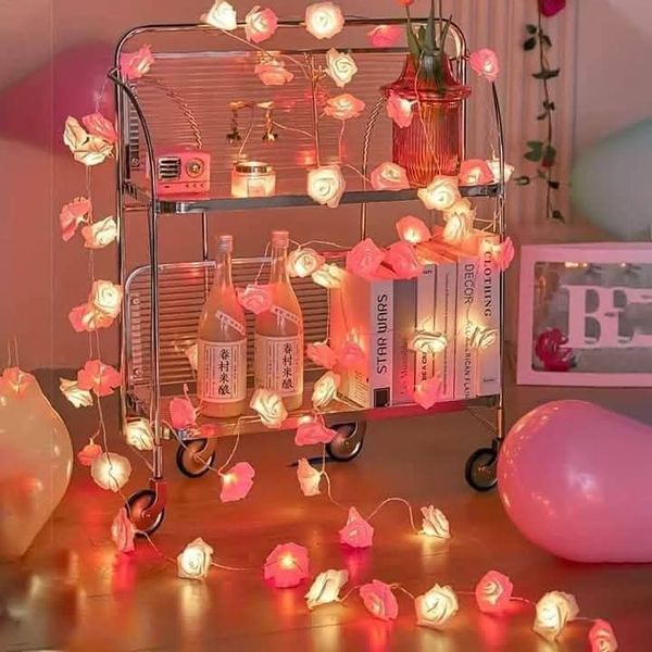 Led Rose Little Flash String Light