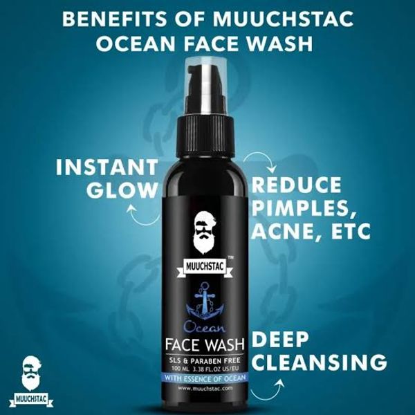 Muuchstac Ocean Facewash For Men 100ml