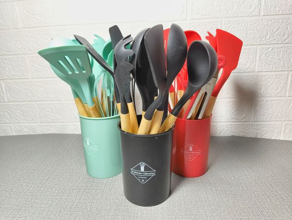 12 pcs Silicone Kitchen Utensils