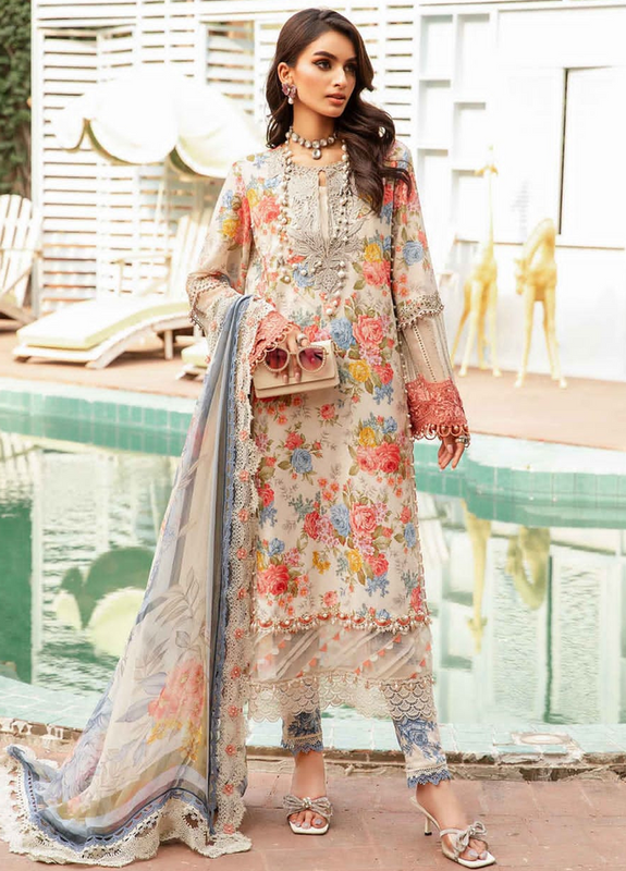 Printed Embroidered Lawn
