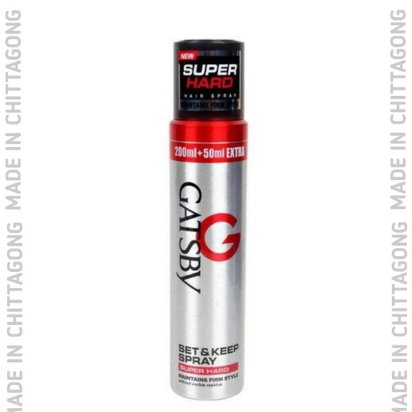 Gatsby Super Hard Hair Setting Spray 250ml