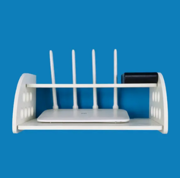 Router Stand – Round Cut New Design – White Color