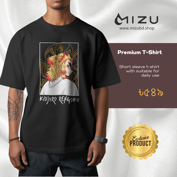 Demon Slayer-Rengoku Kiojuro premium t-shirt