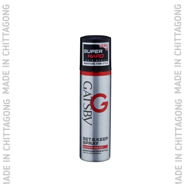 GATSBY Hair Spray Level 4 Set and Keep Spray Super Hard 66ml