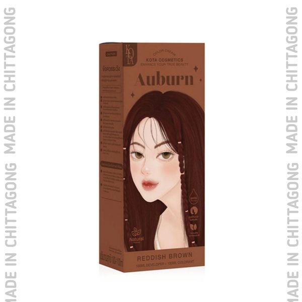 Kota Cosmetics Hair Color Auburn (Reddish Brown)