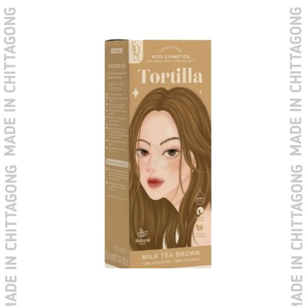 Kota Cosmetics Hair Color Cream Tortilla (Milk Tea Brown)