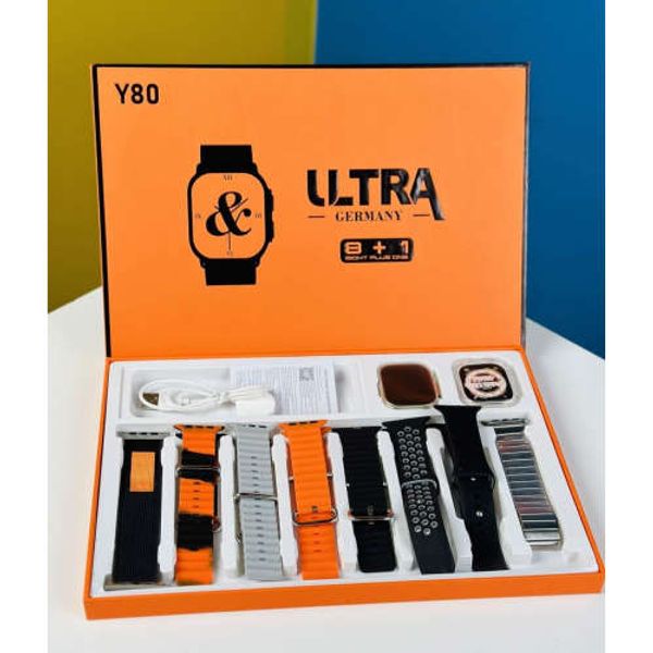 Y80 Ultra Smartwatch with 8 Strap