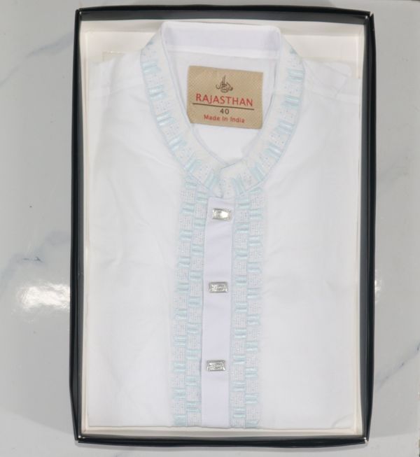 Embroidered Cotton Elegance - Panjabi