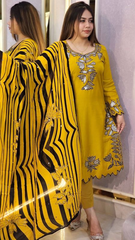 Premium Sequinse Embroidery 3pcs