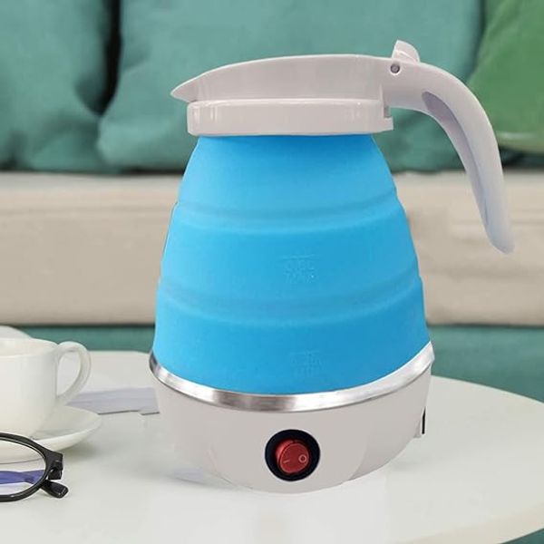 Foldable Travel Electric Kettle-Blue Color