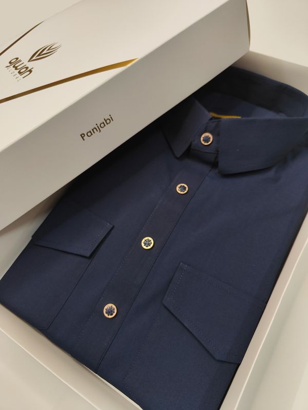 Ajwah Premium Kabli – Navy Blue Edition
