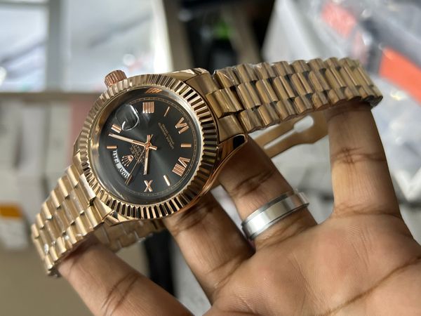 ROLEX DAY DATE ROSE GOLD - BLACK