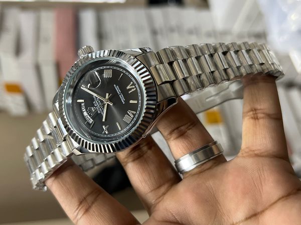 ROLEX DAY DATE SILVER - BLACK