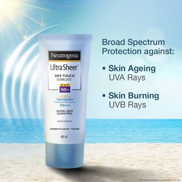 Neutrogena Ultra Dry Touch Sunblock SPF50+ 88ml